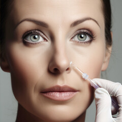 woman getting botox treatment