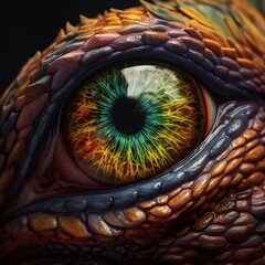 Unleashing the Fire Within: A Dragon's Eye Through the Lens