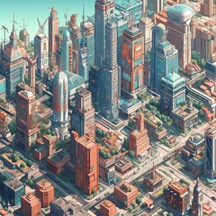 FutureCity: A Modern Metropolis, 20 Years Ahead, Blending Technology, Sustainability, and Innovation