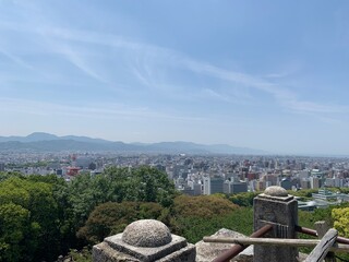 일본 위에서 내려다보는 도시 풍경, 경관, 하늘