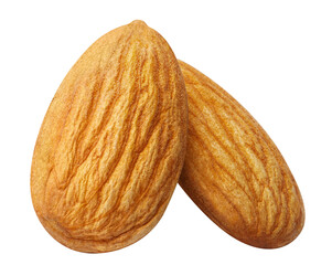 Delicious almonds cut out