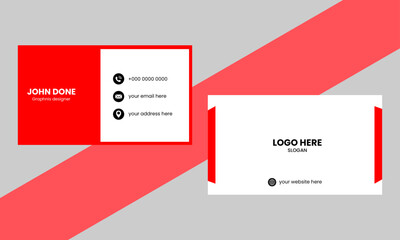 Creative and Clean Business Card Template.simple business card design