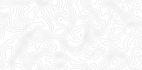 Pattern with lines and dots The stylized height of the topographic map contour in lines and contours isolated on transparent. Black and white topography contour lines map isolated on white background. - obrazy, fototapety, plakaty