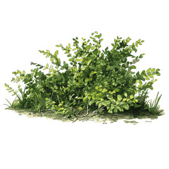 Obraz premium Vegetation Transparent Background | Generative AI