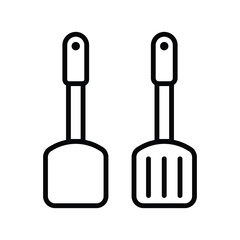 spatula, icon, vector, illustration, design, logo, template, flat, collection