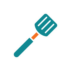 spatula, icon, color, vector, illustration, design, logo, template, flat, collection