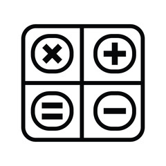 calculator ,icon, vector, illustration, design, template, flat, style