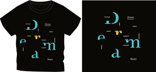 dream t shirt graphic design vector illustration digital file