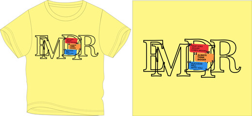 emdir my style t shirt graphic design vector illustration digital file