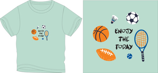 enjoy the today t shirt graphic design vector illustration digital file