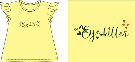eye killer t shirt graphic design vector illustration digital file