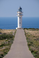 Fototapeta na wymiar Cap Barbaria lighthouse, Formentera, Pitiusas Islands, Balearic Community, Spain