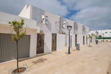 Foto op Canvas official protection houses built with natural and recyclable materials, Sant Ferran de les Roques, Formentera, Pitiusas Islands, Balearic Community, Spain © Tolo