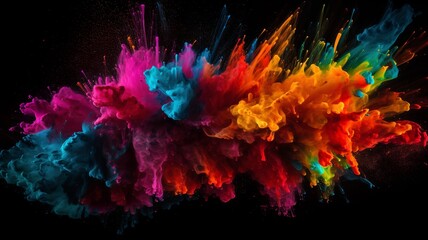 a cool and colorful paint splatter picture
