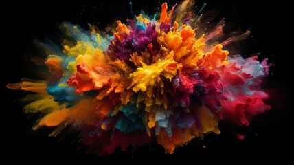 a cool and colorful paint splatter picture