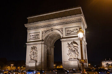 Fototapeta na wymiar Arc de Triomphe. The Victory Gate in Paris.