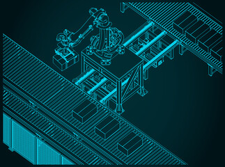 Robotic factory conveyor