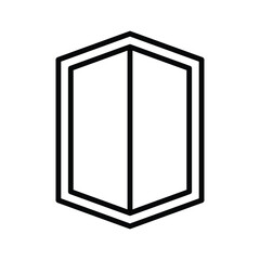 shield, icon, vector, illustration, design, template, flat, style