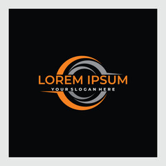 Modern and Minimal layered letter C logo, simple initial C monogram logo vector template