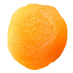 Dried apricot isolated on white background, full depth of field