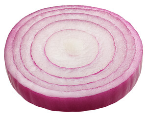 red onion isolated on white background, full depth of field