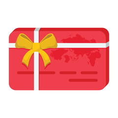 Credit card  vector Flat Icon Design illustration. Shopping and E commerce Symbol on White background EPS 10 File