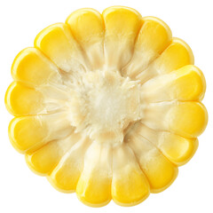 corn ear, isolated on white background, full depth of field