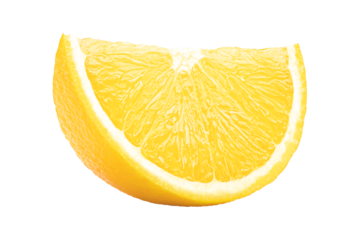 lemon slice, isolated on white background