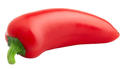 red hot chili peppers isolated on white background, full depth of field