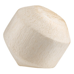 young coconut, isolated on white background, full depth of field