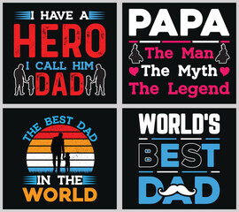 Father's day bundle t-shirt design.