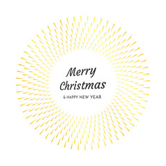 Gold firework with New Year inscription