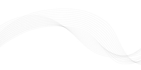 Tech grey abstract wave digital element for design. Curved wavy line design element 