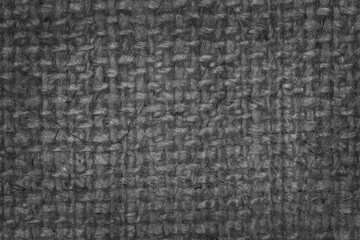Fototapeta premium close up of dark burlap texture