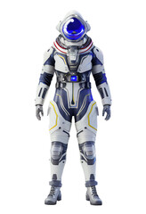 Naklejka premium Space suits isolated on transparent background. Ai generated.