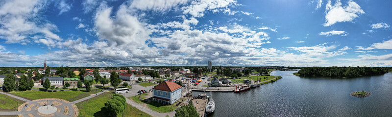 Seaside town Raahe at summertime.