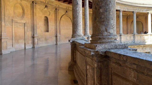 Medieval stone architecture in Granada, Spain