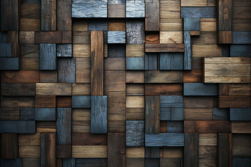Rustic Wooden Wall Texture Generative AI 