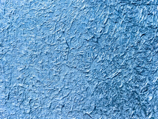 Fototapeta na wymiar blue painted oriented strand board. texture. surface rough to the touch