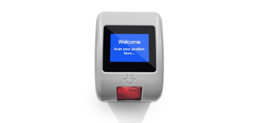 product price scanner in the supermarket PNG transparent