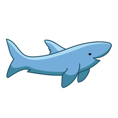 Shark underwater marine animal character for kids game or education
