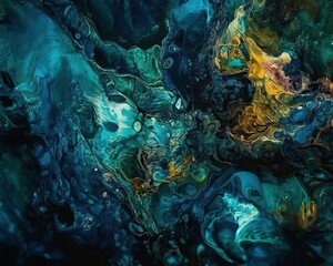 Natural luxury abstract fluid art painting in alcohol ink technique. Abstract background. Generative AI