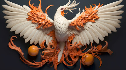 3d render illustration of a bird