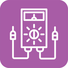 Voltmeter Vector Icon Design Illustration