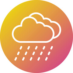 Rain Vector Icon Design Illustration