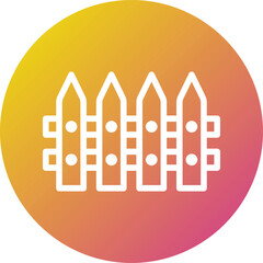Fence Vector Icon Design Illustration