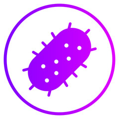 bacteria gradient icon