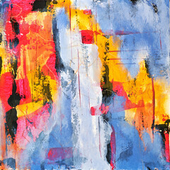 Abstract background from the smears of acrylic paint. Mixing multicolored oil paint. Textured...