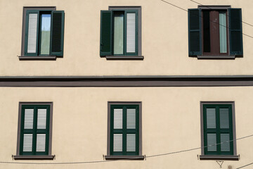 Fototapeta na wymiar Historic building along via Pasubio, Milan, Italy