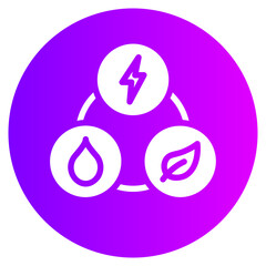 natural resources gradient icon